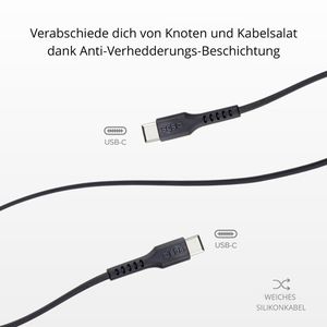 Produktbild für Ladekabel SBS TECABLETCC20K, schwarz, 1,5m
