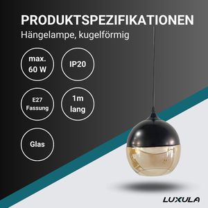 Produktbild für Pendelleuchte Luxula LX700170, mit E27-Fassung