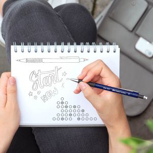 Produktbild für Druckbleistift Faber-Castell Grip 1345, navy blue, Kunststoff