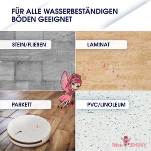 Produktbild für Unterhaltsreiniger Mrs.SHINY Wischroboterreiniger, Magnolie