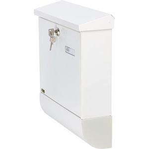 Produktbild für Briefkasten Burg-Wächter Vario Set, 86720, weiß, aus Stahl