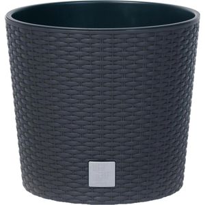 Übertopf Prosperplast Rato Round, anthrazit, Ø 25 x 22 cm