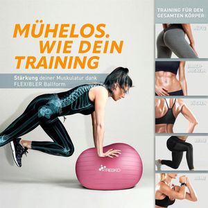 Produktbild für Gymnastikball Tresko Anti-Burst, mit Luftpumpe