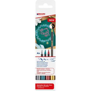 Produktbild für Brush-Pen Edding 1340 Metallic, Xmas-Set