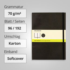 Produktbild für Notizbuch Moleskine Classic X-Large, Karton Softcover