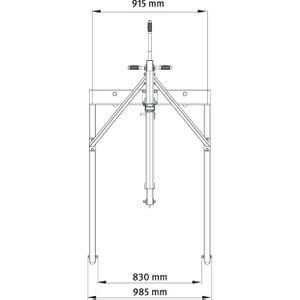 Produktbild für Werkstattkran Unicraft WKP 1000, Motorkran