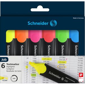 Produktbild für Textmarker Schneider Job 150, 6 Stück