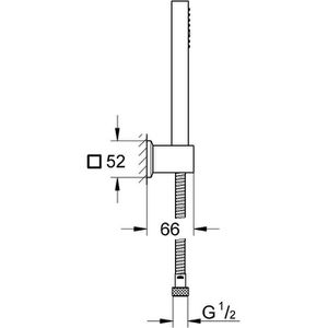Produktbild für Handbrause GROHE Euphoria Cube, 27702000, verchromt