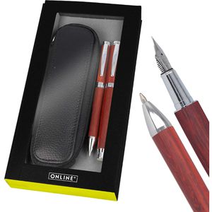 Produktbild für Schreibset Online Nature Style Rosewood 31177, 2-teilig