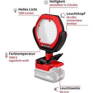 Produktbild für Arbeitsleuchte Einhell GC-OL 18/1500 Li-Solo, LED