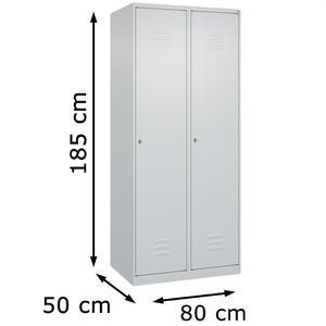 Produktbild für Spind CP-Möbel Classic PLUS, lichtgrau