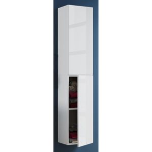 Produktbild für Bad-Hängeschrank VCM Lendas 915174, hochglanz weiß