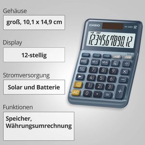 Produktbild für Taschenrechner Casio MS-120EM, Währungsumrechnung