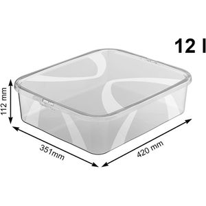Produktbild für Aufbewahrungsbox Rotho Lona, 12L