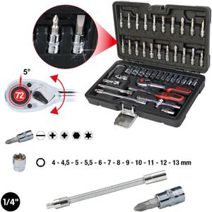 Produktbild für Werkzeugkoffer KS-Tools Steckschlüssel CHROMEplus 918.0648