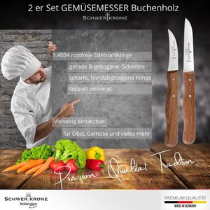 Produktbild für Gemüsemesser Schwertkrone MB01211, Set