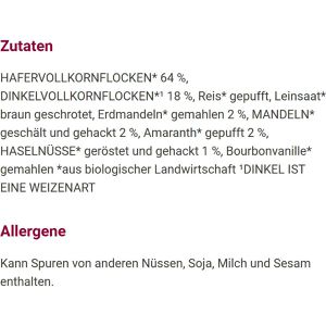 Produktbild für Haferbrei Alnatura Hafer Dinkel Porridge ungesüßt, BIO