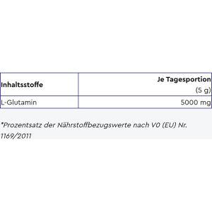 Produktbild für Glutamin gloryfeel Aminosäure L-Glutamin, Getränkepulver