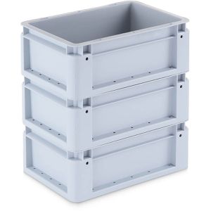 Produktbild für Eurobox Alpha-Paletten Silverline, grau, 5 L, lebensmittelecht