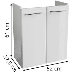 Produktbild für Waschbeckenunterschrank Fackelmann Milano 84333, hängend