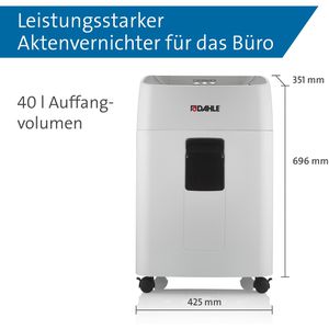 Produktbild für Aktenvernichter Dahle ShredMATIC 300, 35322, mit Rollen