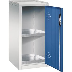 Umweltschrank CP-Möbel 8721-315, lichtgrau / blau