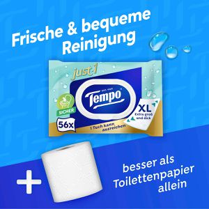 Produktbild für Feuchtes-Toilettenpapier Tempo just 1