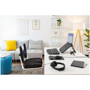 Produktbild für Orthopädisches-Sitzkissen Kensington K55805WW, schwarz