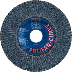 Produktbild für Fächerschleifscheibe PFERD-TOOLS PFR125L Z40 SGP CURVE STEELOX
