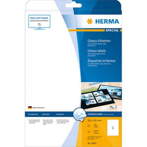 Produktbild für Hochglanz-Etiketten Herma 4909, Glossy, weiß