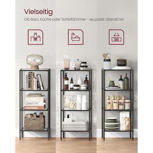 Produktbild für Bücherregal Vasagle LGT028B61, schwarz