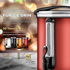 Produktbild für Heißwasserspender Tresko 1385-008, einstellbar 30°C - 110°C