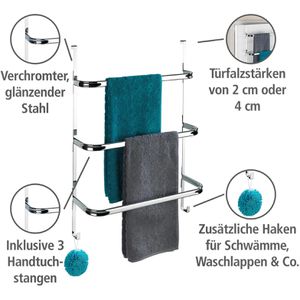 Produktbild für Handtuchhalter Wenko Irpinia 24025100, silber