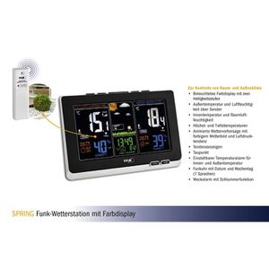 Produktbild für Wetterstation TFA 35.1129.01 SPRING, Funk, digital