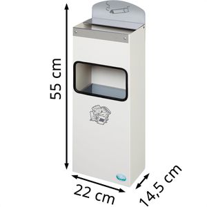 Produktbild für Aschenbecher VAR WH51, 14911, weiß, für Outdoor