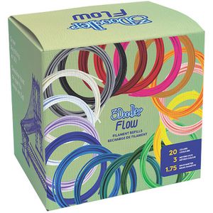 Produktbild für Filament 3Doodler Flow PLA, 20 Farben