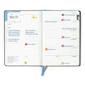 Produktbild für Buchkalender weekview compact note, Jahr 2026
