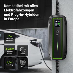 Produktbild für Elektroauto-Ladekabel Green-Cell PowerCable, 5,5 m