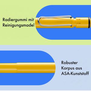 Produktbild für Druckbleistift Lamy safari 118, gelb, Kunststoff