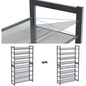 Produktbild für Schuhregal Songmics LMR08GB, aus Metall