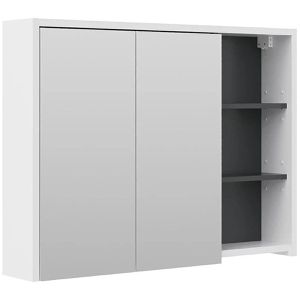 Spiegelschrank Vicco Viola, weiß / anthrazit