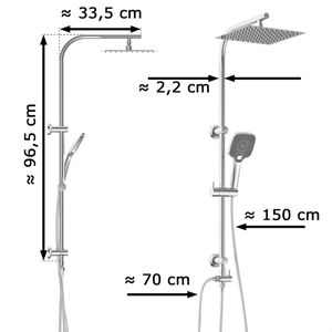 Produktbild für Duschsystem EISL EASY DELUXE Duschset, verchromt