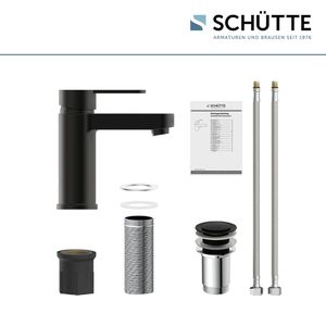 Produktbild für Waschtischarmatur Schütte Elephant, schwarz matt