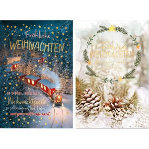 Produktbild für Weihnachtskarte Böttcher-AG modern sortiert