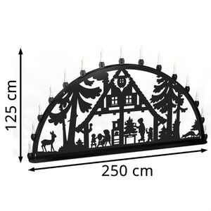 Produktbild für Schwibbogen XXL-Schwibbogen Waldhaus, outdoor