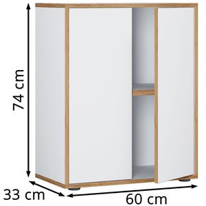 Produktbild für Aktenschrank VCM Salia 2-Fach 920720, aus Holz