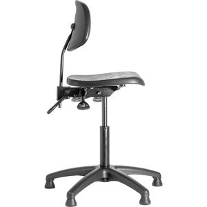 Produktbild für Arbeitsstuhl meychair PW1-TG-PU-PW, schwarz