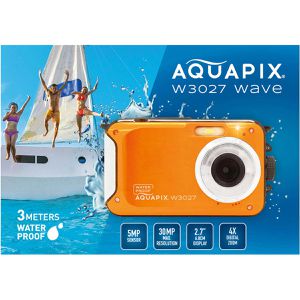 Produktbild für Kompaktkamera Aquapix W3027 Wave Orange, mit 2,7 Zoll Display