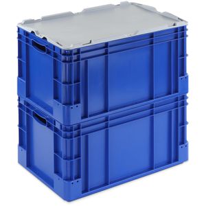Produktbild für Eurobox Alpha-Paletten Silverline, blau, 60 Liter
