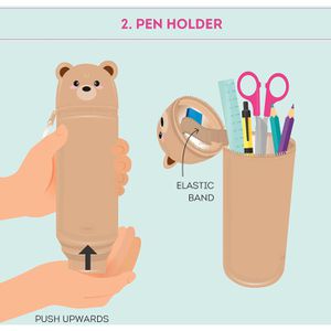 Produktbild für Federmäppchen Legami Kawaii 2-in-1 Teddy Bear, KA0011
